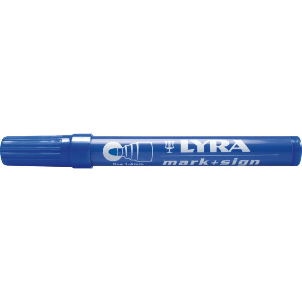 LYRA Permanent-Marker 112 Strichbreite 1-4 mm blau runde Spitze