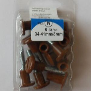 Verbundschrauben 34-41mm 8mm braun