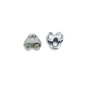 Drahtseilklemmen Stahl verzinkt für Seil 3,0mm 1/8