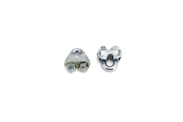 Drahtseilklemmen Stahl verzinkt für Seil 3,0mm 1/8