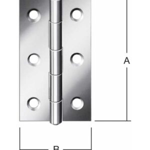 Scharnier schmal 100 x 52 mm