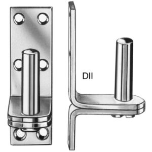 Platten-Kloben | 13 mm Dorn | Abstand DII 23 mm | verzinkt