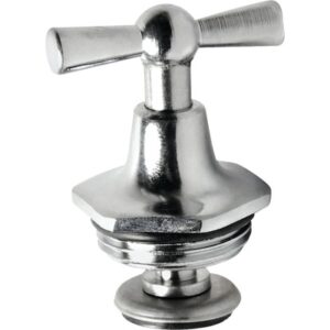 Knebeloberteil 3/4 Zoll mit Knebel verchromt