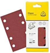 Klingspor PS 22 K Streifen kletthaftend, 115 x 230 mm Korn 80 Lochform GL15, SB-verpackt im Reiter