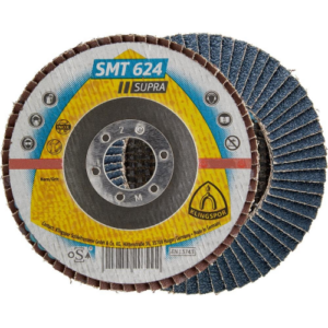 Klingspor SMT 624 Schleifmopteller, 115 x 22,23 mm Korn 60 gewölbt,10 Stk.
