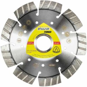 Klingspor DT 612 UT Diamanttrennscheiben, 125 x 2,4 x 22,23 mm 9 Segmente 33 x 2,4 x 12 mm, Standard
