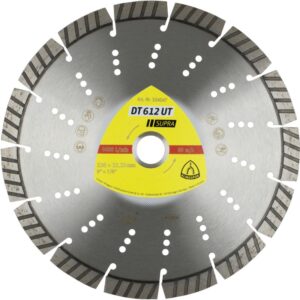 Klingspor DT 612 UT Diamanttrennscheiben, 230 x 2,6 x 22,23 mm 15 Segmente 42 x 2,6 x 12 mm, Standar