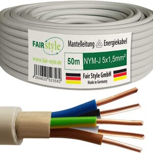 NYM-J 5/1,5 - 50 m Feuchtraumleitung