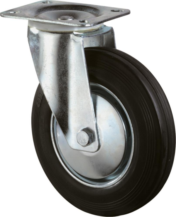 LENKROLLE 80MM L400.B55 PLATTE,GUMMI SCHW.,RL L400.B55.081
