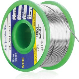 Lötzinn, Bleifreies Lot mit Kolophonium Kern (Sn99,3 Cu0,7/0,8mm,50g)