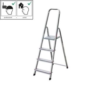 Haushalts-Leiter 4 Stufen Corda Alu