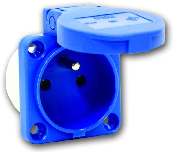 Maschinen Steckdose blau – Bild 3