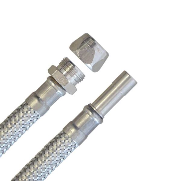 Flexschlauch Quetsch 10mm  Stutzen 10mm länge 300mm