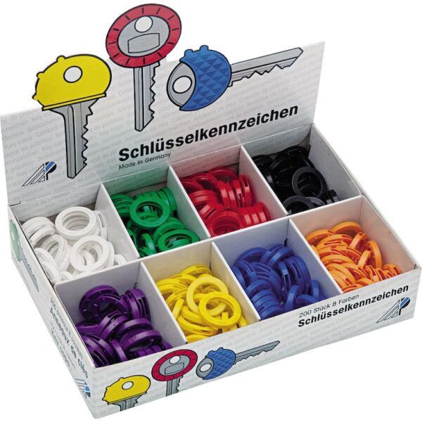 Schlüsselkennring  Kunststoff sortiert
