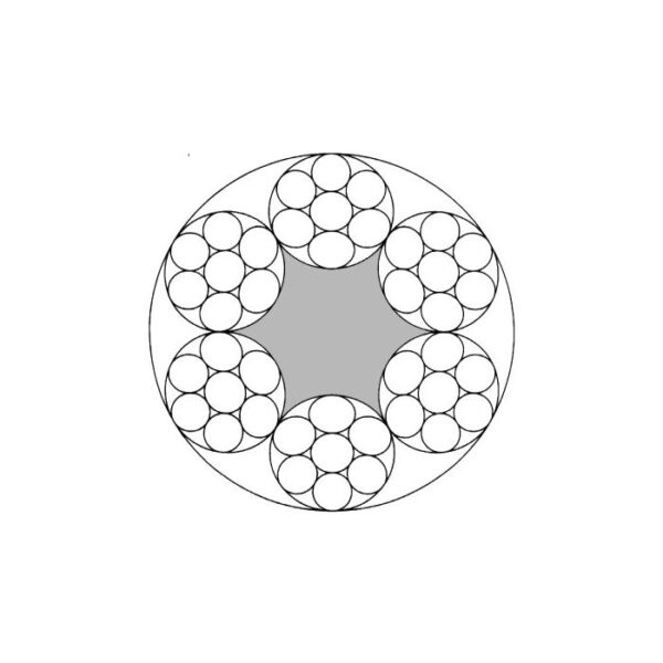 Drahtseil  1,2 mm, 7x7  Stahl verzinkt