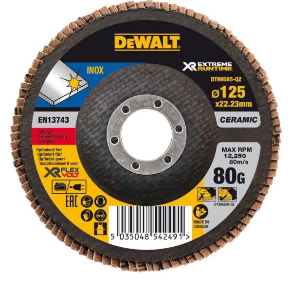 Dewalt Faecherschleifsch 125mm K80 flach DT99584-QZ