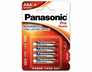 Batterie Alkaline Panasonic Micro AAA 1,5V St/Pac 4