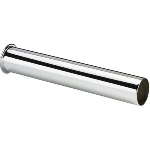 Tauchrohr Bördelrohr Messing Chrom 120mm für Geruchsverschluss Siphon