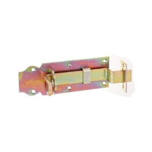 Schlossriegel gekröpft mit Schlaufe  verzinkt 160 mm x 65 mm