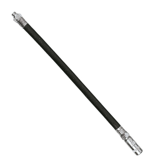 Hochdruck-Gummipanzerschlauch Länge:300 mm Gewinde R 1/8" Mundstück 4 Backen