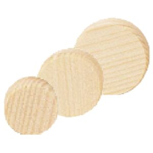20mm facett Querholz-Konus-Plättchen 1Stk.