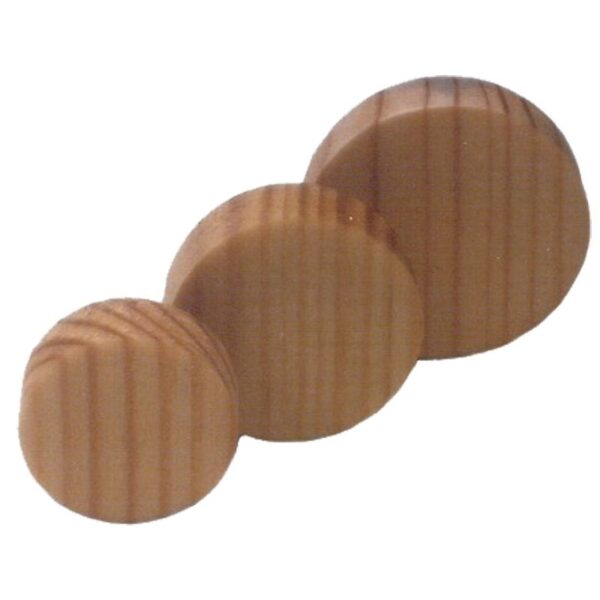 15mm facett Querholz-Konus-Plättchen 1Stk.
