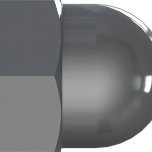 Hutmutter DIN 1587 , M  3 mm, Edelstahl A2, gebeizt, passiviert, 1 Stk.