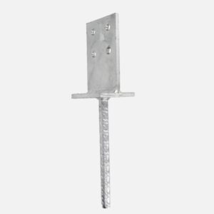 T-Pfostenträger feuerverzinkt mit 200mm Riffeldolle für >=80 mm