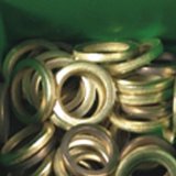 Fitschenringe RN 324, D 12,2, Stahl, vermessingt, verpackt a 100