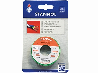 Stannol-Lötdraht 99,3%SN,0,7%Cu Spule Ø mm 2,0 gr.100