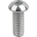 M 4x16 - Linsenhalbrundkopfschrauben A2-Vollgewinde-ISO 7380-1 -Edelstahl