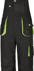 Power, Arbeitslatzhose, 270 g/m², Canvas, schwarz / grün GR56