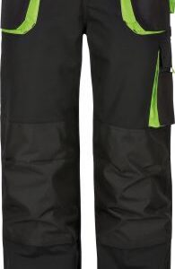 Power, Arbeitsbundhose, 270 g/m², Canvas, schwarz / grün Gr.56