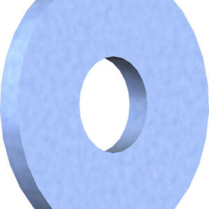 Bauscheibe, Form R DIN 440 , 11,0 x 34 x 3 mm, Stahl, verzinkt, blau passiviert 1 Stk.