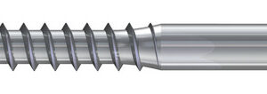 Holzschraube DIN 571 , Sechskantkopf, 8,0 x 45 mm, Teilgewinde (L1), SW 13, Edelstahl A2, gebeizt, p