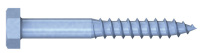 Holzschraube DIN 571 , Sechskantkopf, 8,0 x 50 mm, Teilgewinde (L1), SW 13, Stahl, verzinkt, blau pa