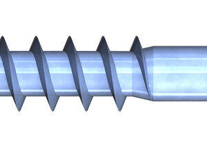 R2 Spanplattenschraube, Pan Head, 4,5 x 35 mm, Teilgewinde (L1), PZD 2, Stahl, verzinkt, blau passiv
