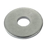Bauscheibe, Form R DIN 440 17,5 x 56 x 5 mm, Stahl, verzinkt, blau passiviert, 30 Stk.