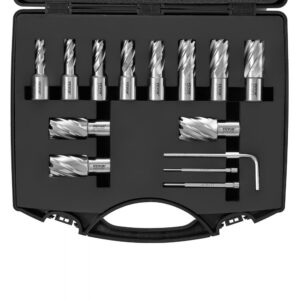 Kronenbohrer-Set Metall 13 tlg. 7/16, 1/2, 9/16, 11/16, 5/8, 3/4, 13/16, 7/8, 15/16, 1, 1-1/16 Zoll