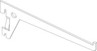 Element System Single Träger weiß 150mm