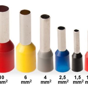 Adernhülse isoliert 1,5mm Schwarz Pack 100 Stk