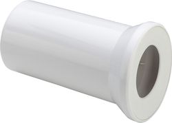 WC-Anschluss-Stutzen 250mm lang, Farbe: weiss