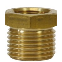 Viega Rotguss-Gewindeverbinder 3241 Reduzierstück 3/4 x 1/2 (AG x IG) ,Rotguss