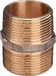 Doppelnippel, Rotguss m. Aussengewinde, 11/2" Nr.3280