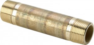 Doppelnippel, Rotguss 3/8", 100 mm