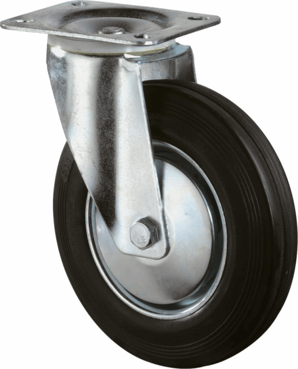 LENKROLLE 80MM L400.B55 PLATTE,GUMMI SCHW.,RL L400.B55.081
