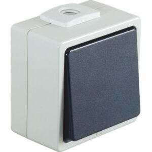 OPUS® AQUA Universalschalter Aus/Wechsel hellgrau/stahlblau