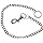 Geldbörsenkette Sicherheitskellnerkette Edelstahlkette 35 cm lang für Börsen mit Karabiner