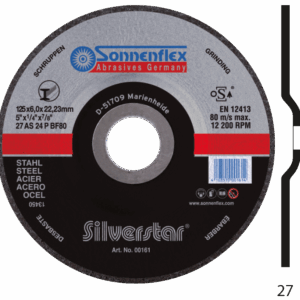 Sonnenflex Euro Star Schleifscheibe 230 x 6,0 x 22
