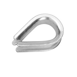 Kausche ähnlich DIN 6899 Form B galv. verzinkt 10 mm